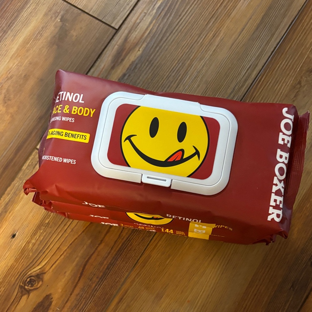 Joe Boxer Face & Body cleansing wipes - new unopened